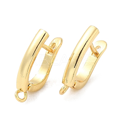 Brass Hoop Earrings Finding LS-KK-M262-1C-G-1