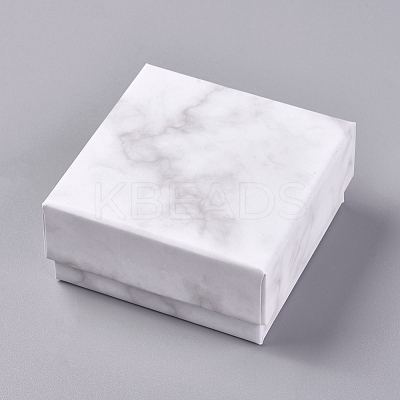 Square Kraft Cardboard Jewelry Boxes AJEW-WH0021-44-1