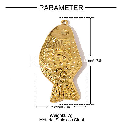 304 Stainless Steel Pendants STAS-OY006-18G-1