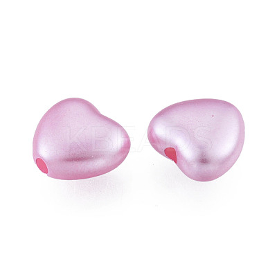 ABS Plastic Imitation Pearl Beads OACR-T018-10B-1