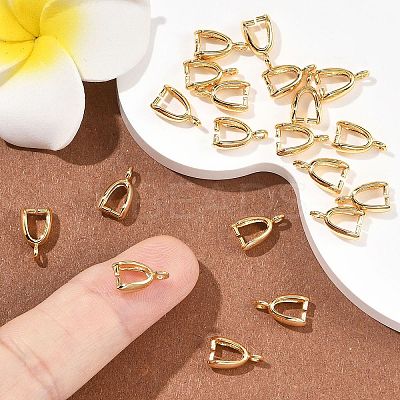 SHEGRACE Brass Ice Pick Pinch Bail XGR0038G-80G-1