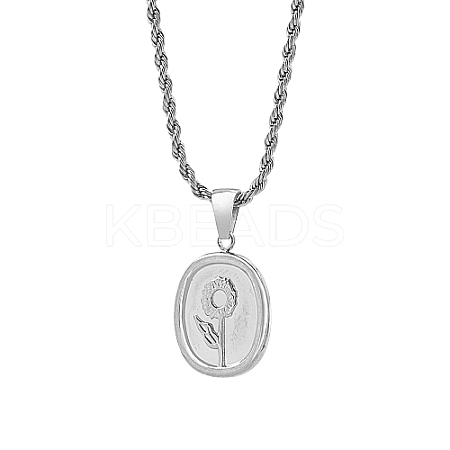 Stainless Steel Pendant Necklaces for Women ZR3871-2-1