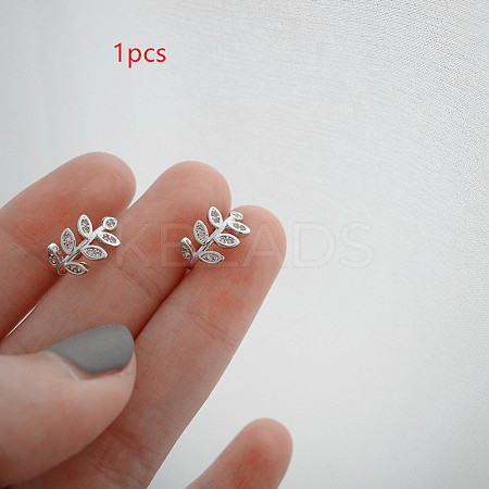 Alloy Leaf Cuff Earrings WG3D3A6-02-1