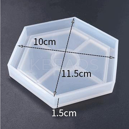 DIY Hexagon Cup Mat Silicone Molds SIMO-PW0001-117D-1
