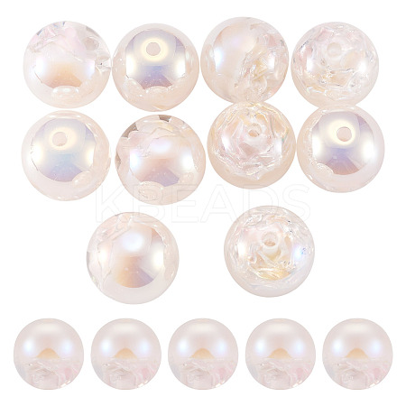 10Pcs Resin Beads PACR-TA0001-33K-1
