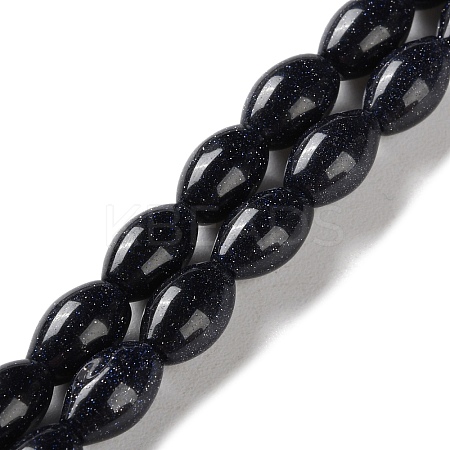 Synthetic Blue Goldstone Beads Strands G-I369-B21-01A-1