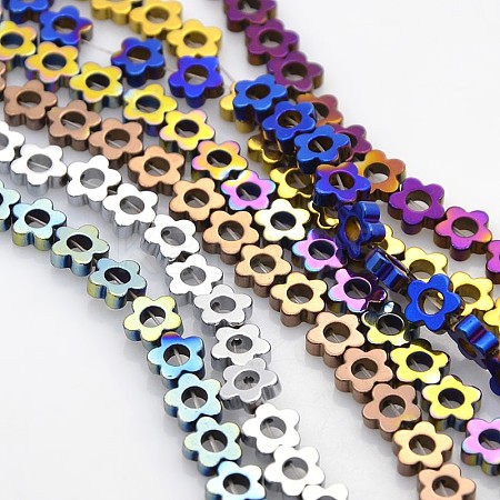Electroplate Non-magnetic Synthetic Hematite Beads Strands G-J217C-M-1