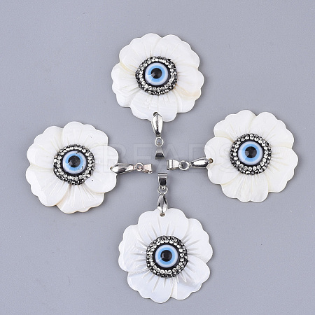 Freshwater Shell Pendants SHEL-T015-03-1