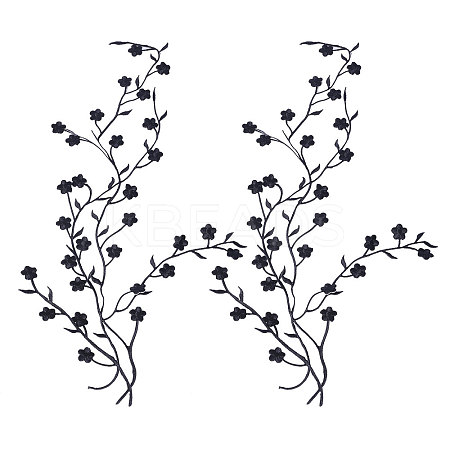 Plum Blossom Shape Appliques PATC-WH0007-11B-1