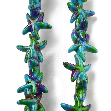 Synthetic Turquoise Dyed Beads Strands G-P507-04P-1