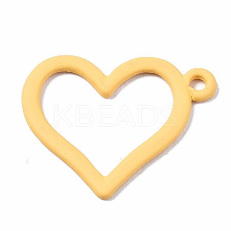 Spray Painted Alloy Pendants PALLOY-Q434-013G-NR-1