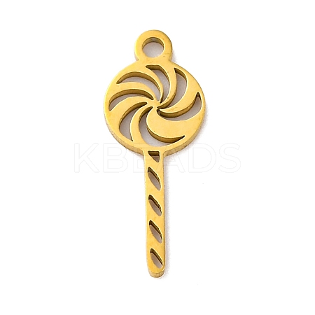 201 Stainless Steel Pendants STAS-Q015-06G-1