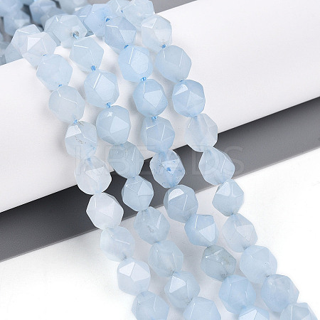 Dyed Natural White Jade Beads Strands G-T139-8mm-46H-1