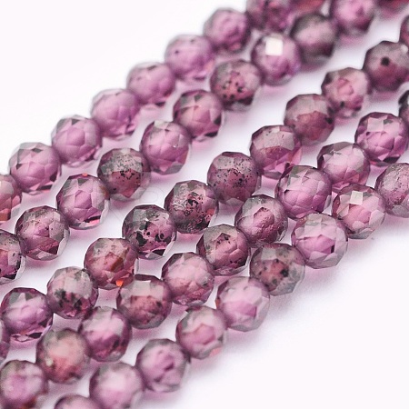 Natural Garnet Beads Strands G-O166-13A-2mm-1