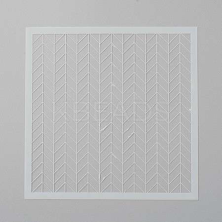 Geometric Plastic Reusable Painting Stencils DIY-E021-02I-1