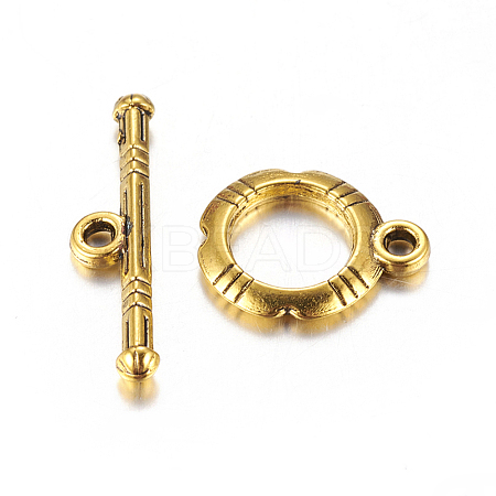 Tibetan Style Alloy Toggle Clasps LS-X-GLF0322Y-1