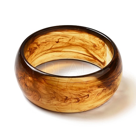 Round Acrylic Bangle for Women BJEW-A141-03A-1