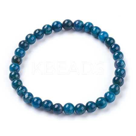 Natural Apatite Stretch Bracelets BJEW-JB03738-03-1