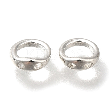 Brass Ring Charm Connectors KK-H502-05S-1