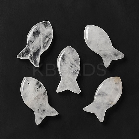 Natural Quartz Crystal Pendants G-G932-B20-1