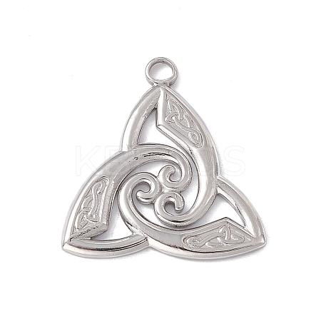 Non-Tarnish 304 Stainless Steel Pendants STAS-K242-10P-1