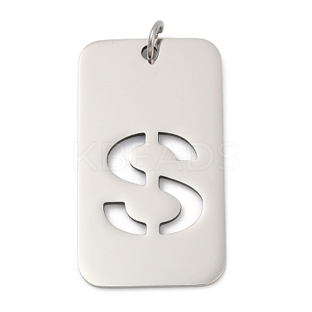 304 Stainless Steel Pendants LS-STAS-M115-01P-S-1