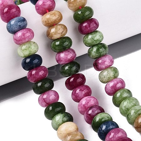 Natural White Jade Beads Strands G-Q613-01F-40-1