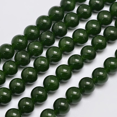 Natural & Dyed Malaysia Jade Bead Strands G-A146-10mm-A28-1