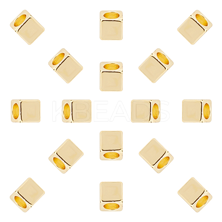 Brass Spacer Beads KK-FH0001-76G-1