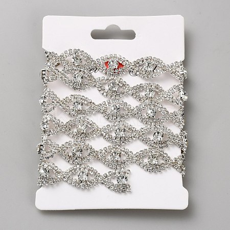 Glass Rhinestone Chains DIY-WH0683-17B-1