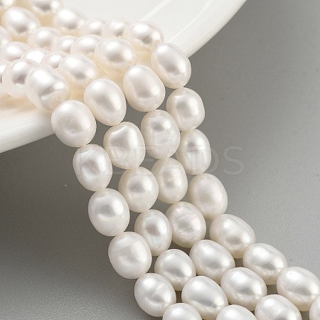 Natural Cultured Freshwater Pearl Beads Strands PEAR-P062-08K-1