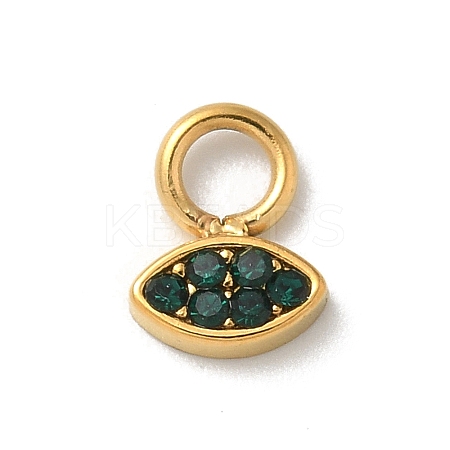 Ion Plating(IP) 304 Stainless Steel with Rhinestone Charms STAS-G351-12G-03-1