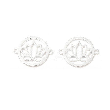 925 Sterling Silver Hollow Connector Charms STER-A046-01S-1
