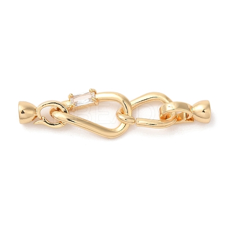Brass Fold Over Clasps KK-A227-07G-1
