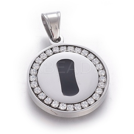 304 Stainless Steel Enamel Pendants STAS-E439-90I-P-1