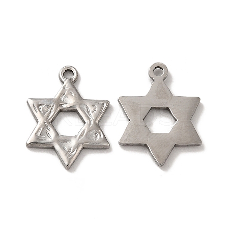 Non-Tarnish 304 Stainless Steel Pendants STAS-Q001-02P-1