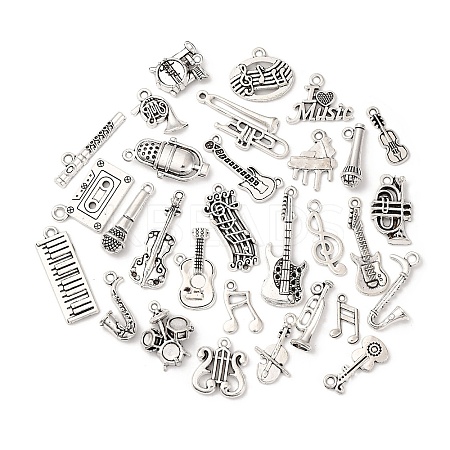 30Pcs 30 Styles Tibetan Style Alloy Pendants Set FIND-C069-04AS-1