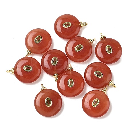 Dyed Natural White Jade Pendants G-H328-05G-A08-1