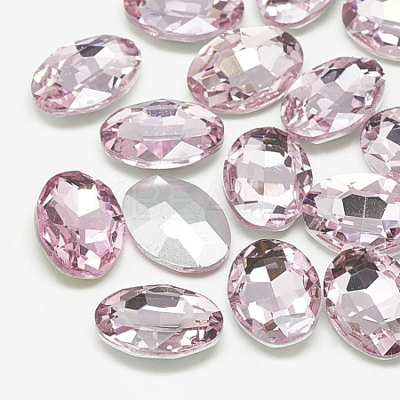 Pointed Back Glass Rhinestone Cabochons RGLA-T080-18x25mm-10-1