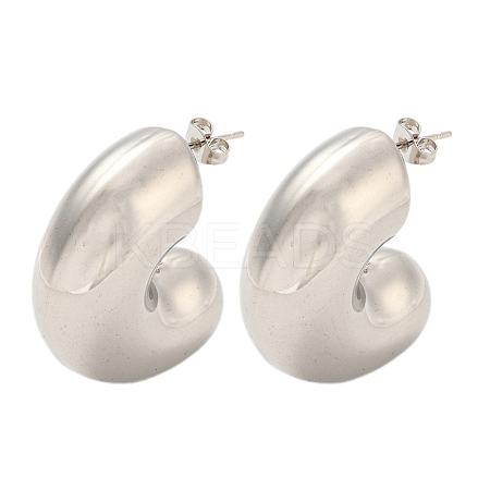 Non-Tarnish 304 Stainless Steel Stud Earrings EJEW-G368-03P-1