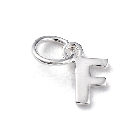 925 Sterling Silver Letter Charms LS-STER-C012-01S-F-1