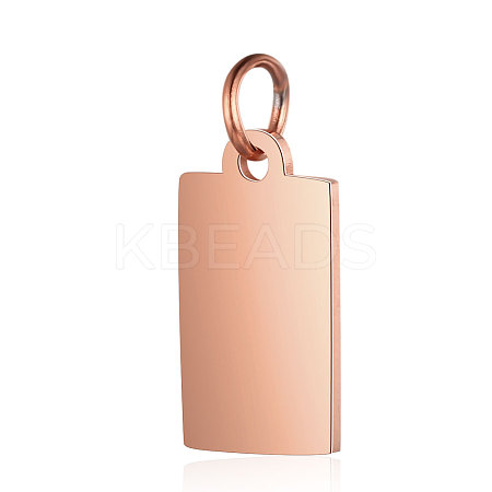 Ion Plating(IP) 304 Stainless Steel Pendants STAS-I311-31C-RG-1