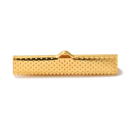 Iron Ribbon Crimp Ends E184Y-G-1