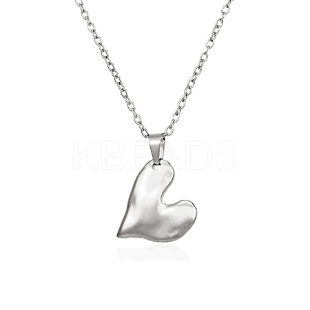 Non-Tarnish 304 Stainless Steel Pendant Necklaces LS-NJEW-G120-02P-1
