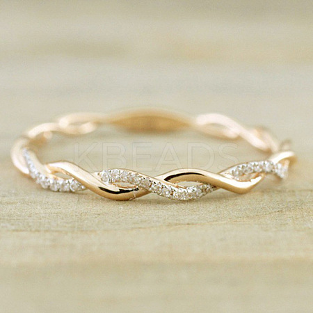 Alloy and Crystal Rhinestone Finger Rings FS-WGF6D8C-05-1