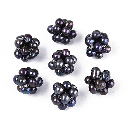 Round Natural Cultured Freshwater Pearl Beads PEAR-N020-10G-1
