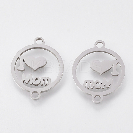Mother's Day Tarnish Resistant 201 Stainless Steel Links connectors LS-STAS-S106-01P-1