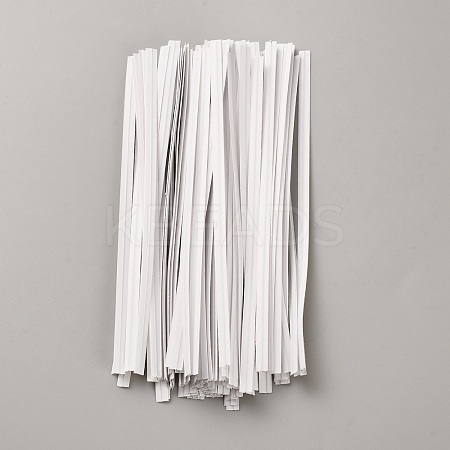 100Pcs Paper Wire Twist Ties FIND-WH20012-77B-1