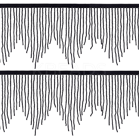 1 Yard Glass Fringe Trimming AJEW-PH0006-69-1
