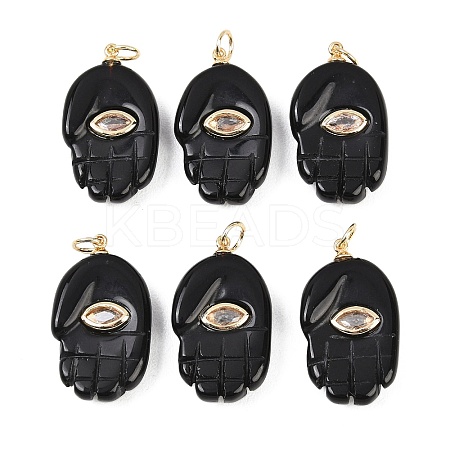 Natural Obsidian Pendants G-Z134-05B-1